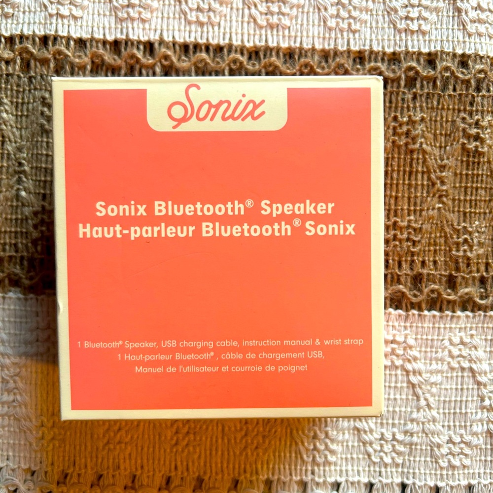 Sonix Bluetooth Speaker - coral colour